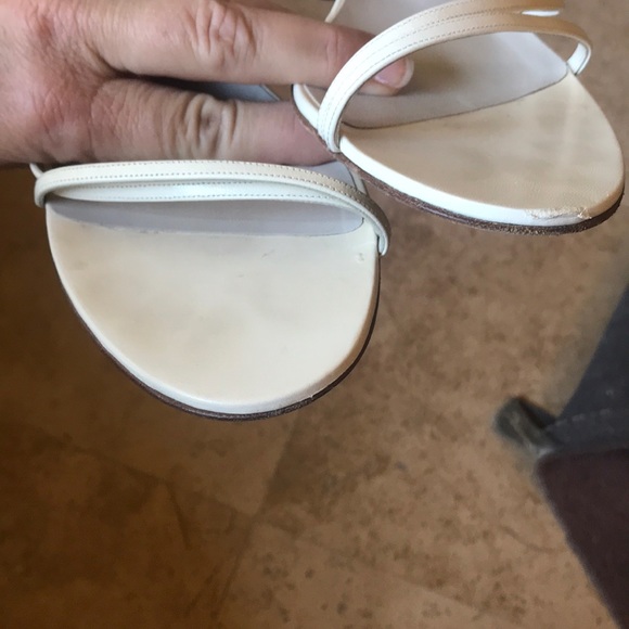 Dior white strap heel with hanging Dior 401/2 - Picture 3 of 8